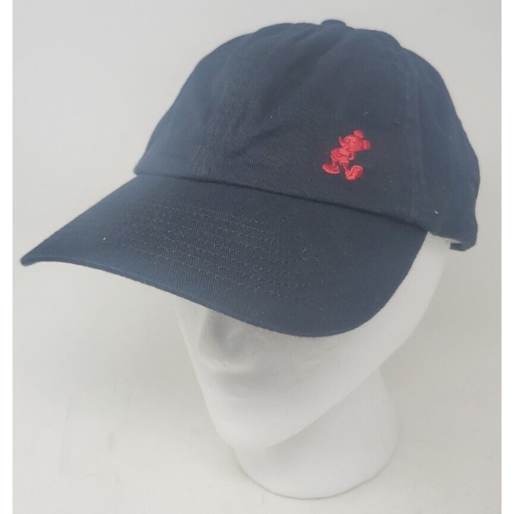 Walt Disney Work Black Mickey Mouse Strap Back Hat Adjustable
